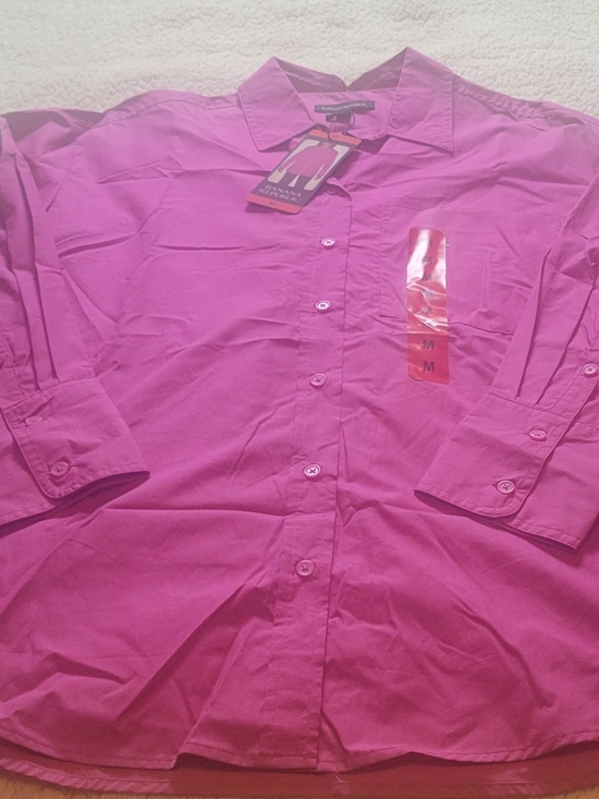 Banana Republic Tops - Banana Republic Women's Button-Down Shirt in Magenta